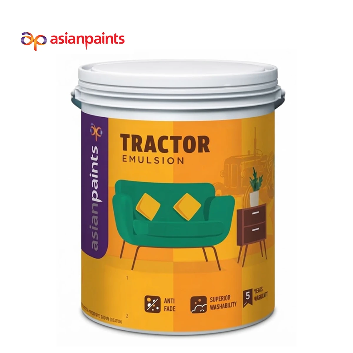 Asian Paints Tractor Emulsion, Base White